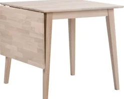 Rowico Filippa ruokapöytä klaffilla 80cm, valkopesty tammi