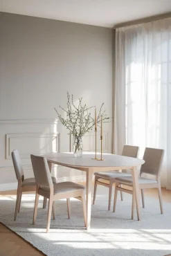 Rowico Medford tuoli, valkovahattu tammi/beige