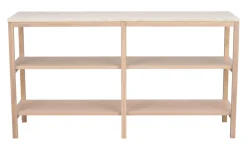Rowico Orwel sivupöytä, beige/valkopesty