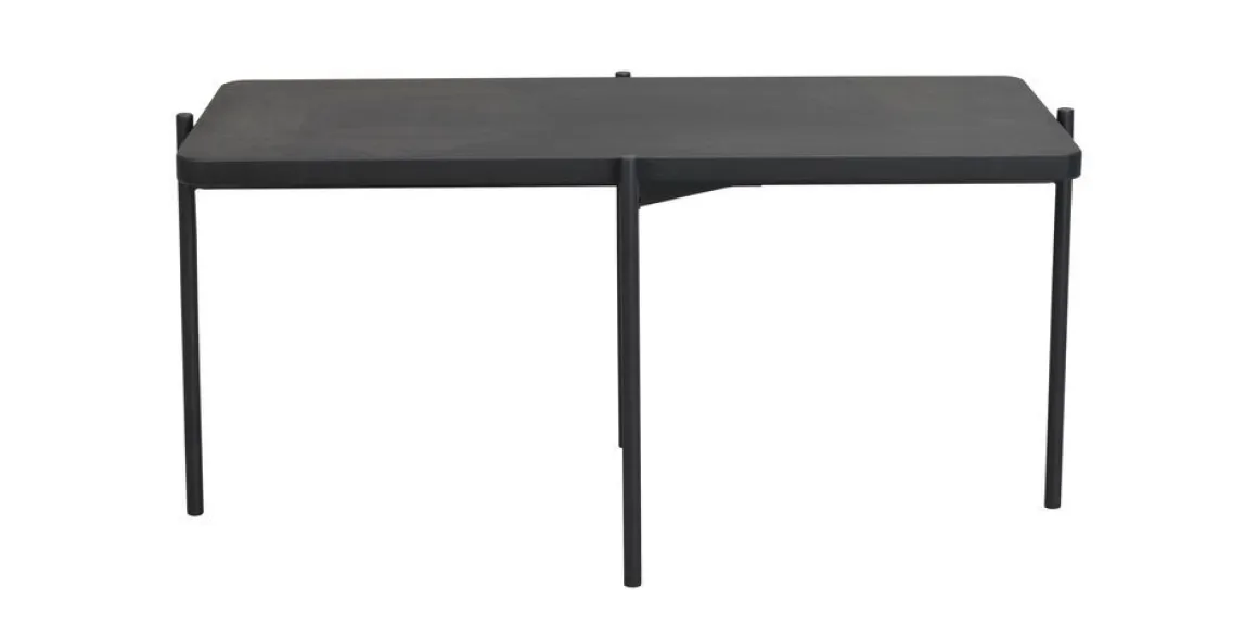 Rowico Shelton sohvapöytä 95x50, öljytty musta