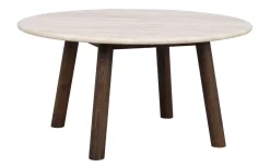 Rowico Taransay sohvapöytä Ø90cm, beige/ruskea