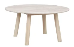 Rowico Taransay sohvapöytä Ø90cm, beige/valkopesty