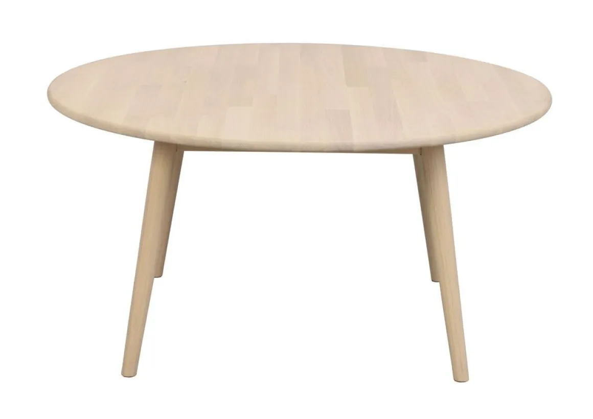 Rowico Tompkins pyöreä sohvapöytä 90cm, valkopesty tammi