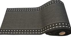 Ruutu käytävämatto 100 cm musta