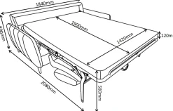 Salla vuodesohva 140 cm vuoteella