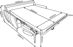 Salla vuodesohva 160 cm vuoteella