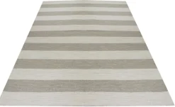 Stripe villamatto beige-valkoinen, eri kokoja
