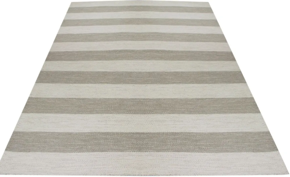 Stripe villamatto beige-valkoinen, eri kokoja