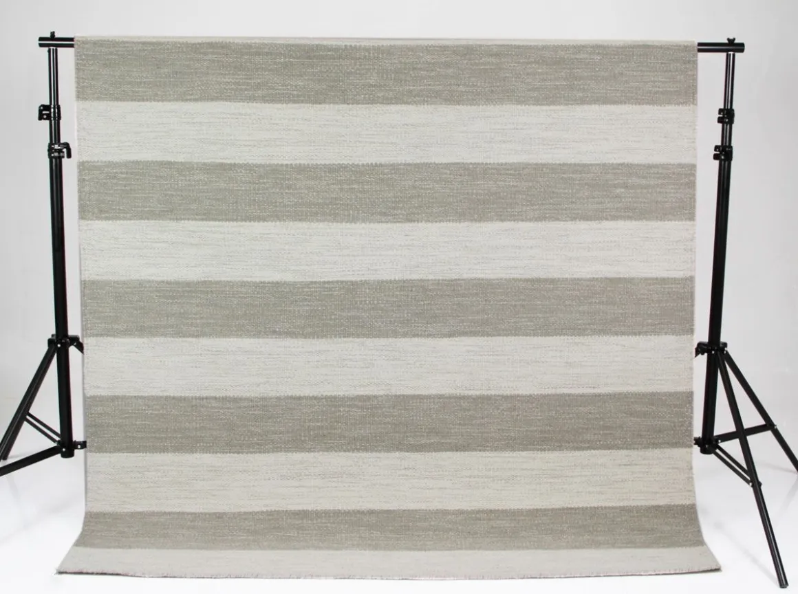 Stripe villamatto beige-valkoinen, eri kokoja
