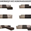 Tropez moduulisohva 3-istuttava kokonaisuus , eri värejä