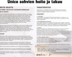 Unico Moonlight kulmasohva, eri vaihtoehtoa