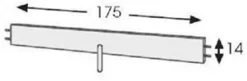 Unipuu pitkä turvalaita 175 cm