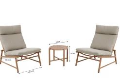 Vanamo nojatuolisetti kahdelle ulkokäyttöön beige