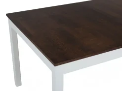 Vilja ruokapöytä 130x80, pähkinä-valkoinen